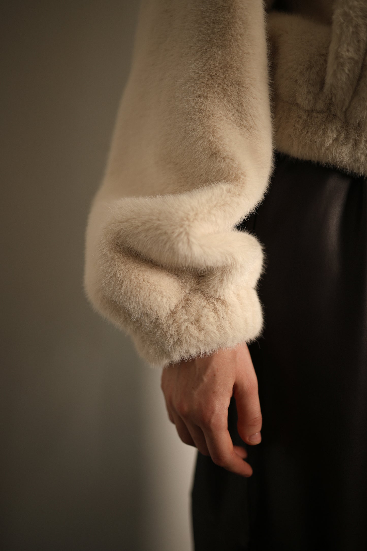 Fur bomber jacket