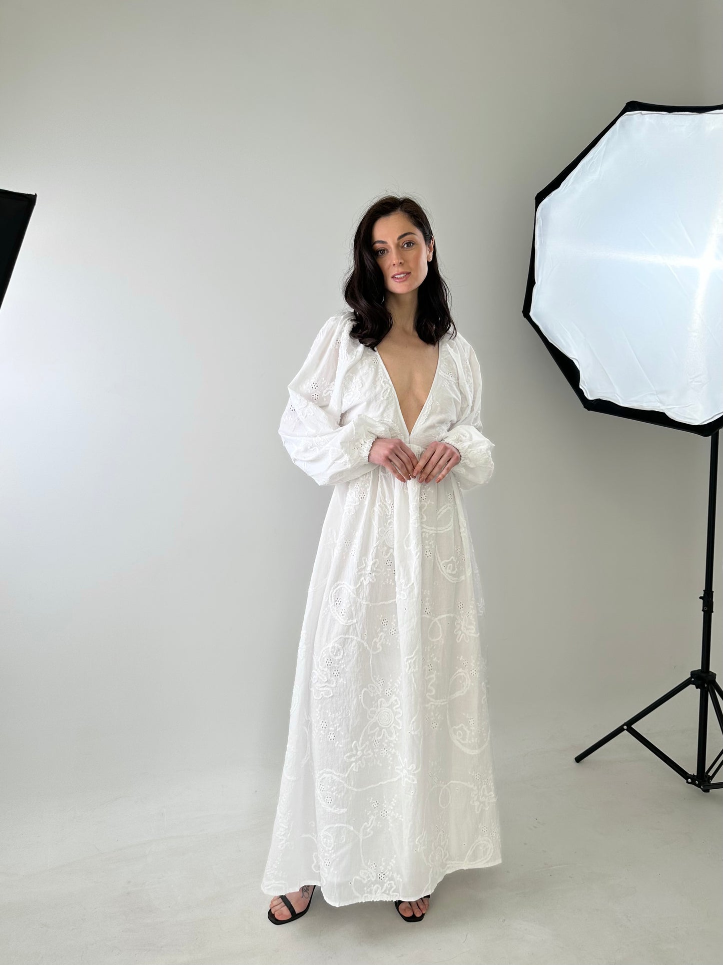 Dress with embroidery