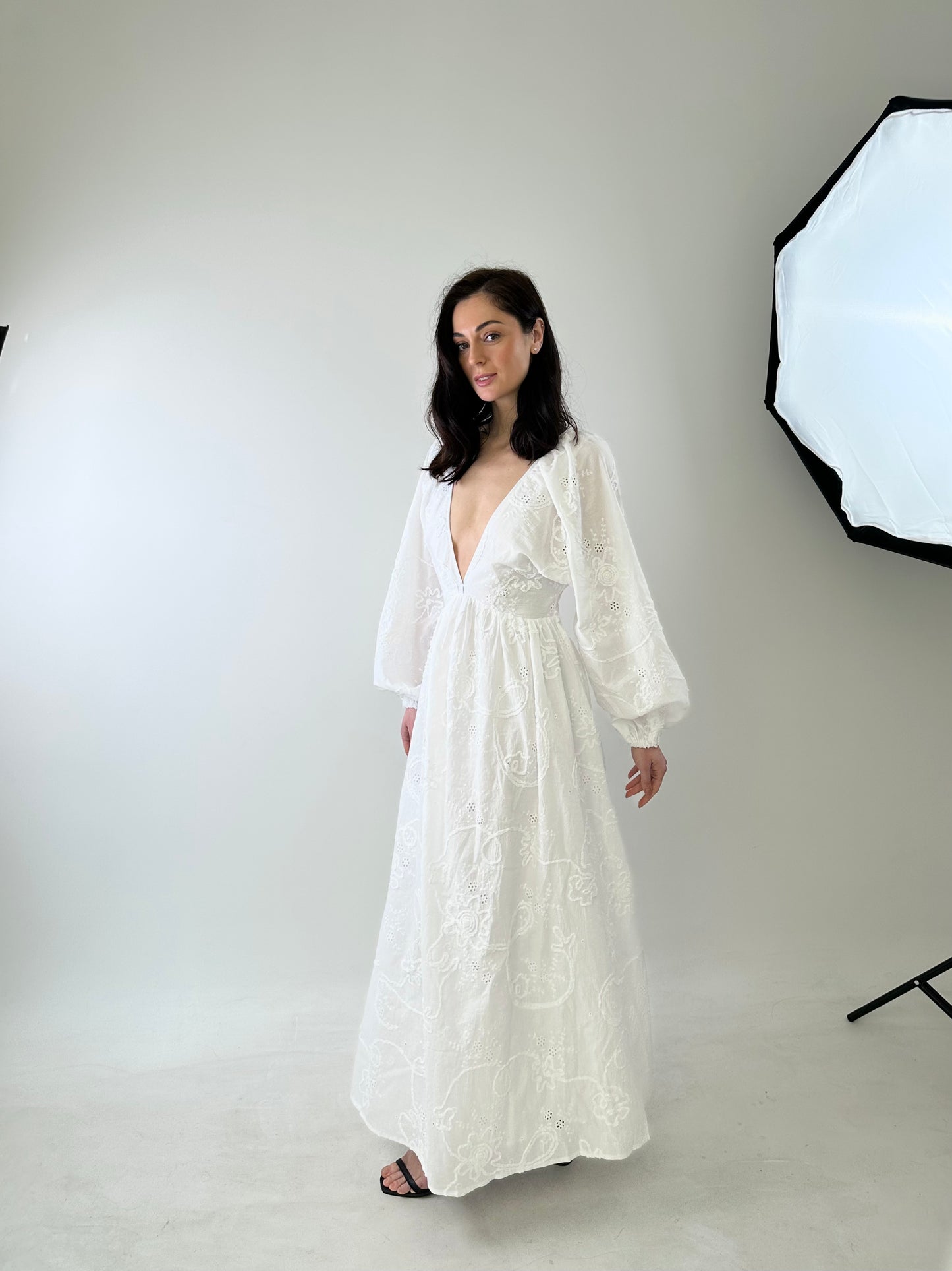 Dress with embroidery