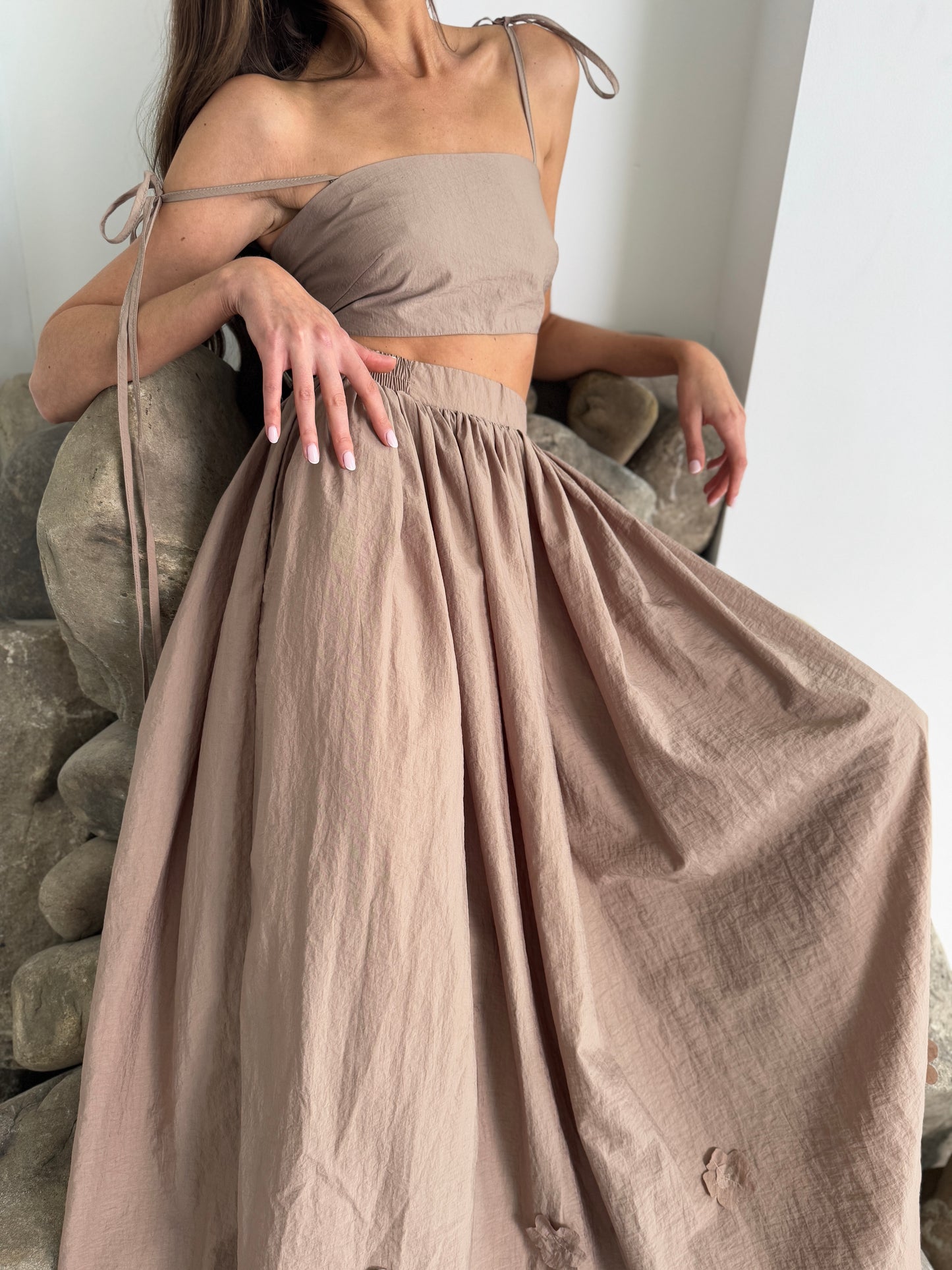 Top and skirt set