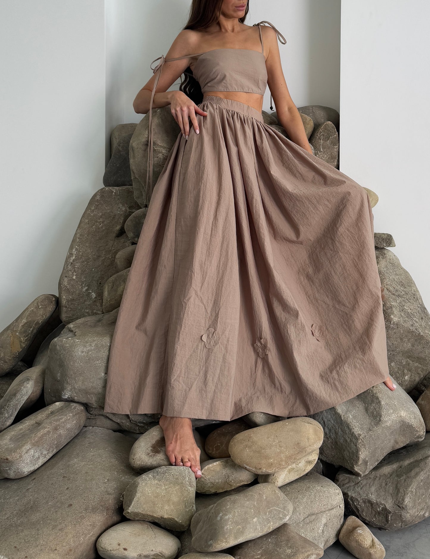 Top and skirt set