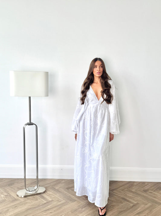 Dress with embroidery