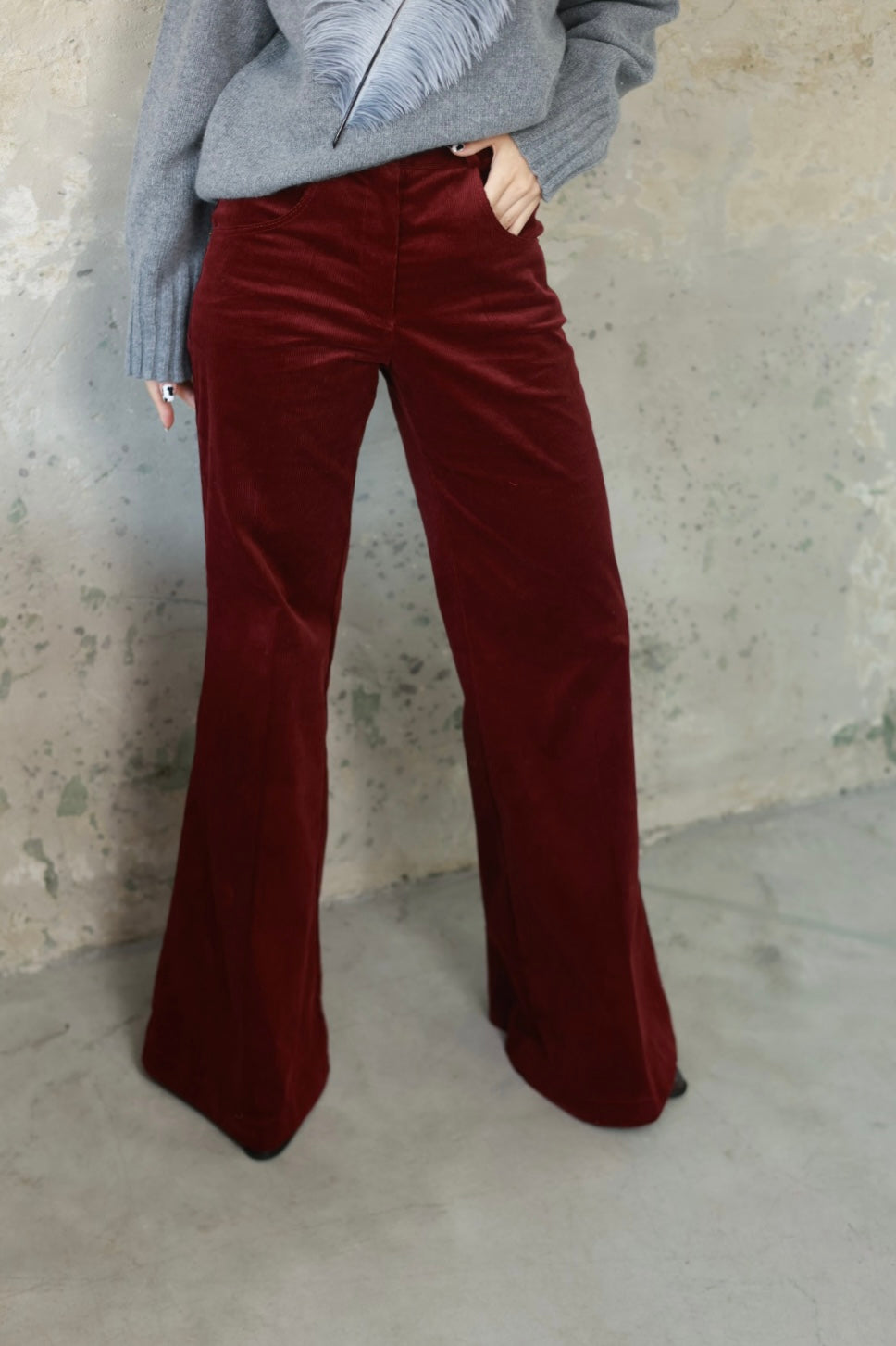 Burgundy Corduroy Pants