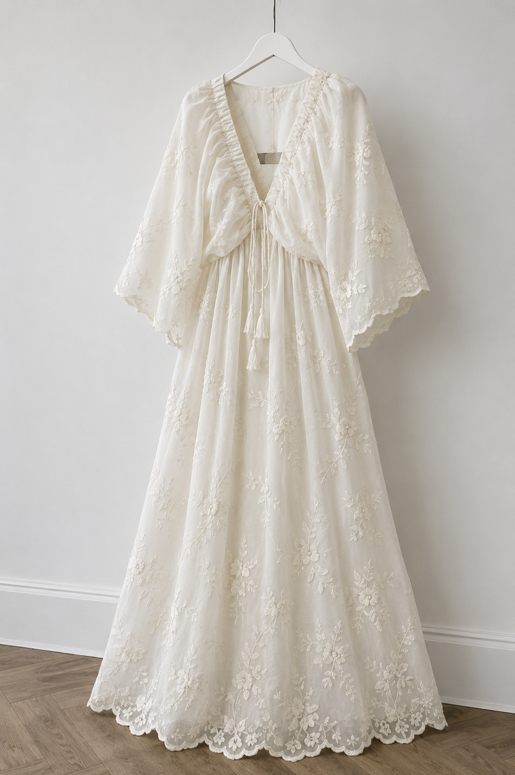 Dress with embroidery