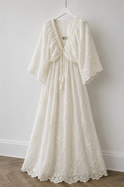 Dress with embroidery
