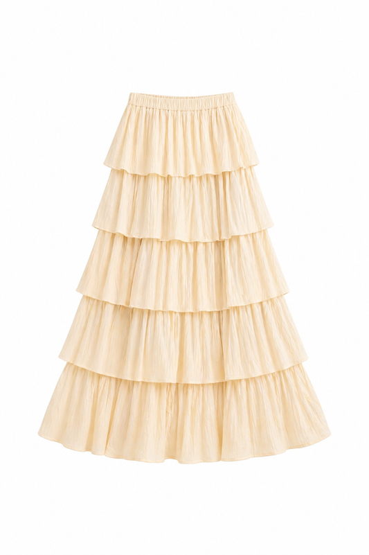 Skirt with ruffles