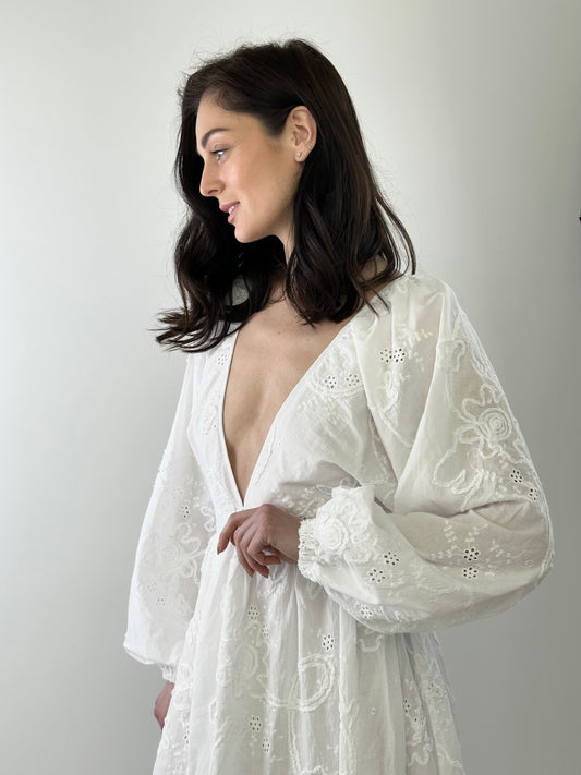 Dress with embroidery