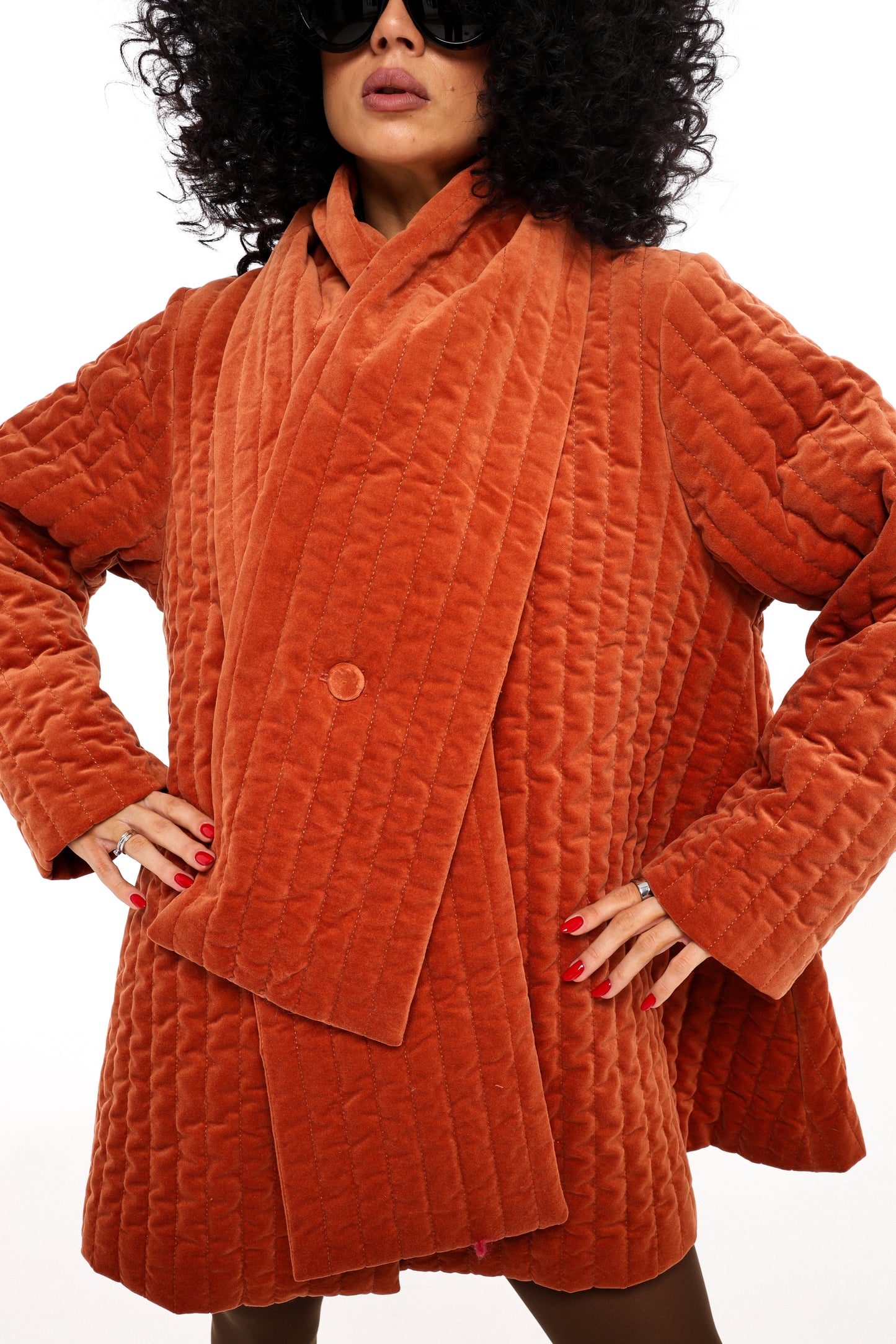 Велюрове пальто