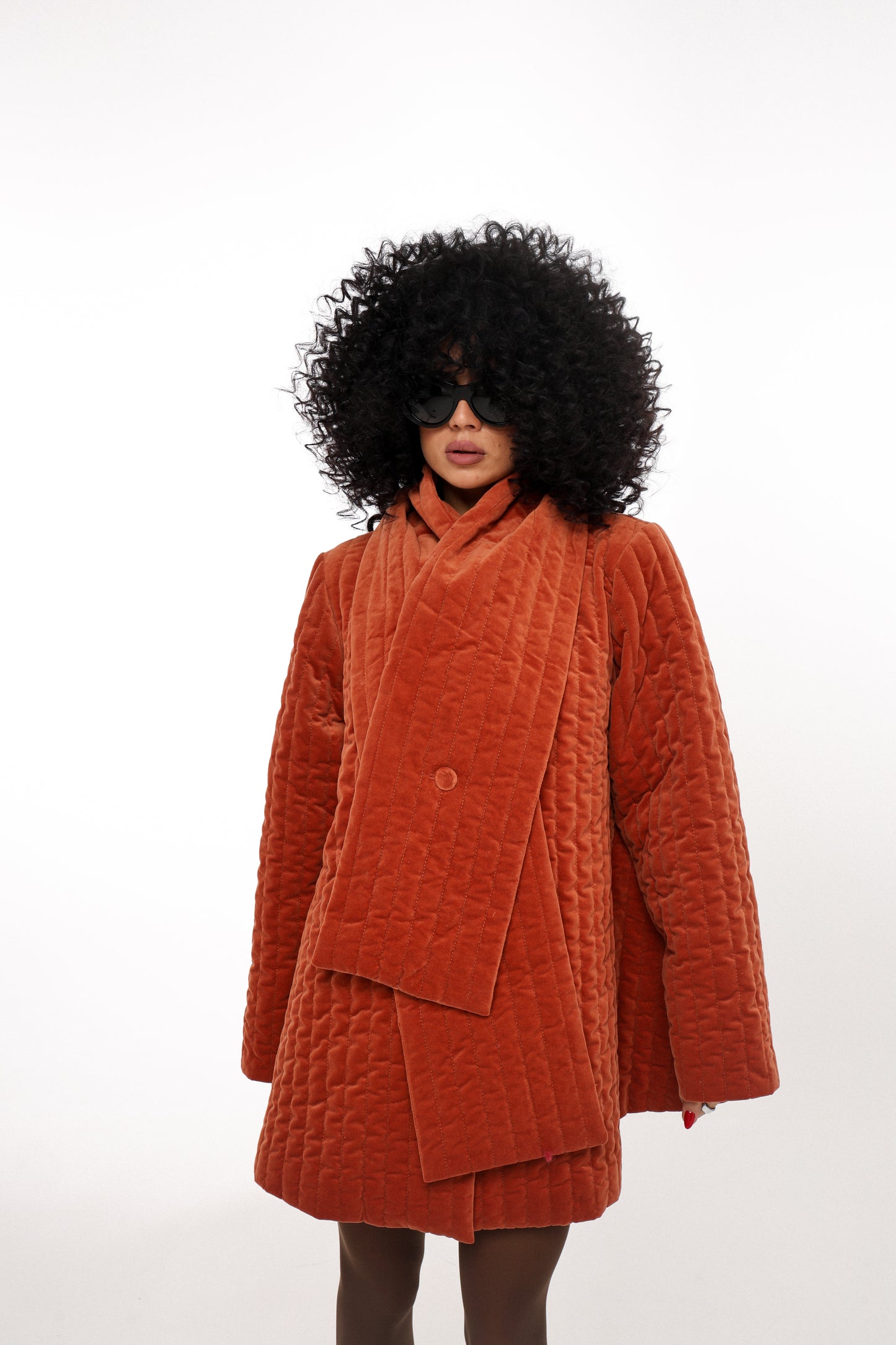 Велюрове пальто