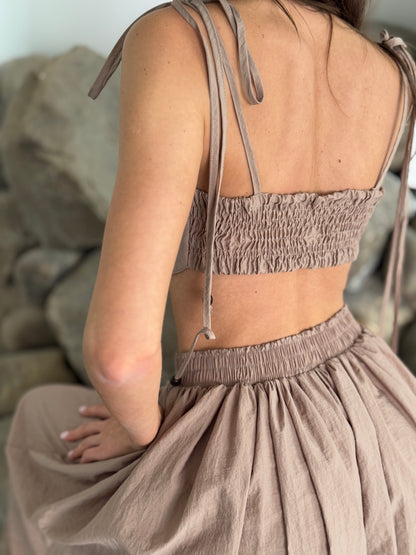 Top and skirt set