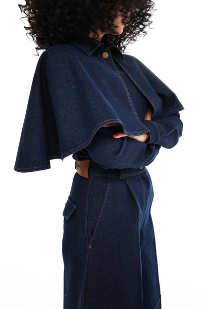 Denim bermuda shorts