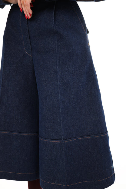 Denim bermuda shorts