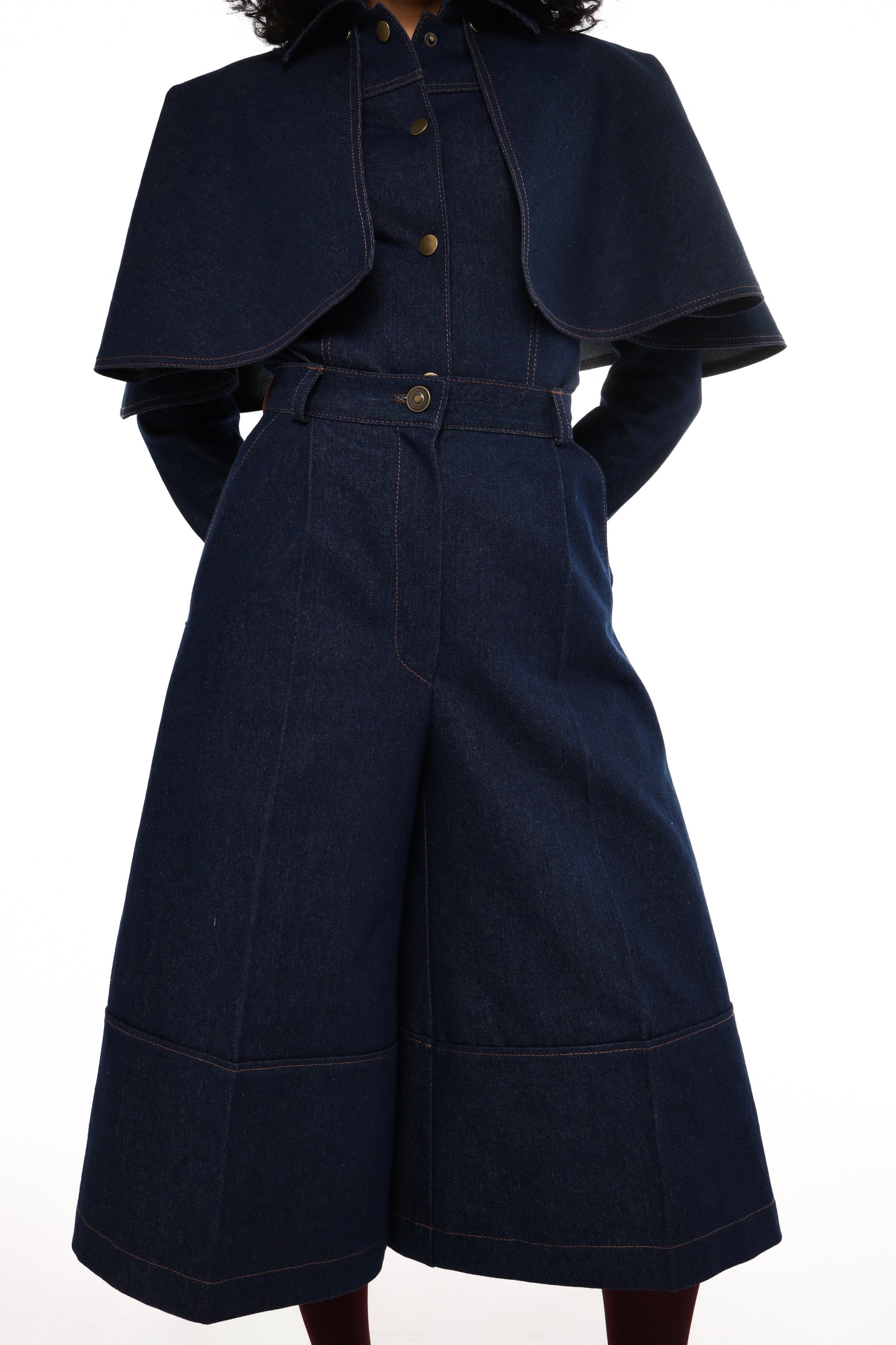 Denim bermuda shorts