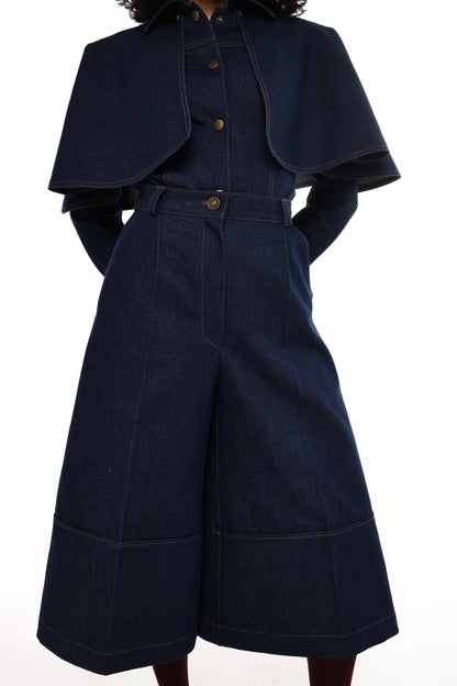 Denim bermuda shorts