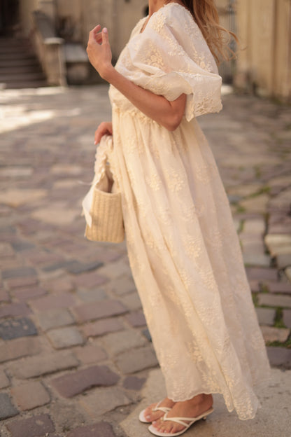 Dress with embroidery