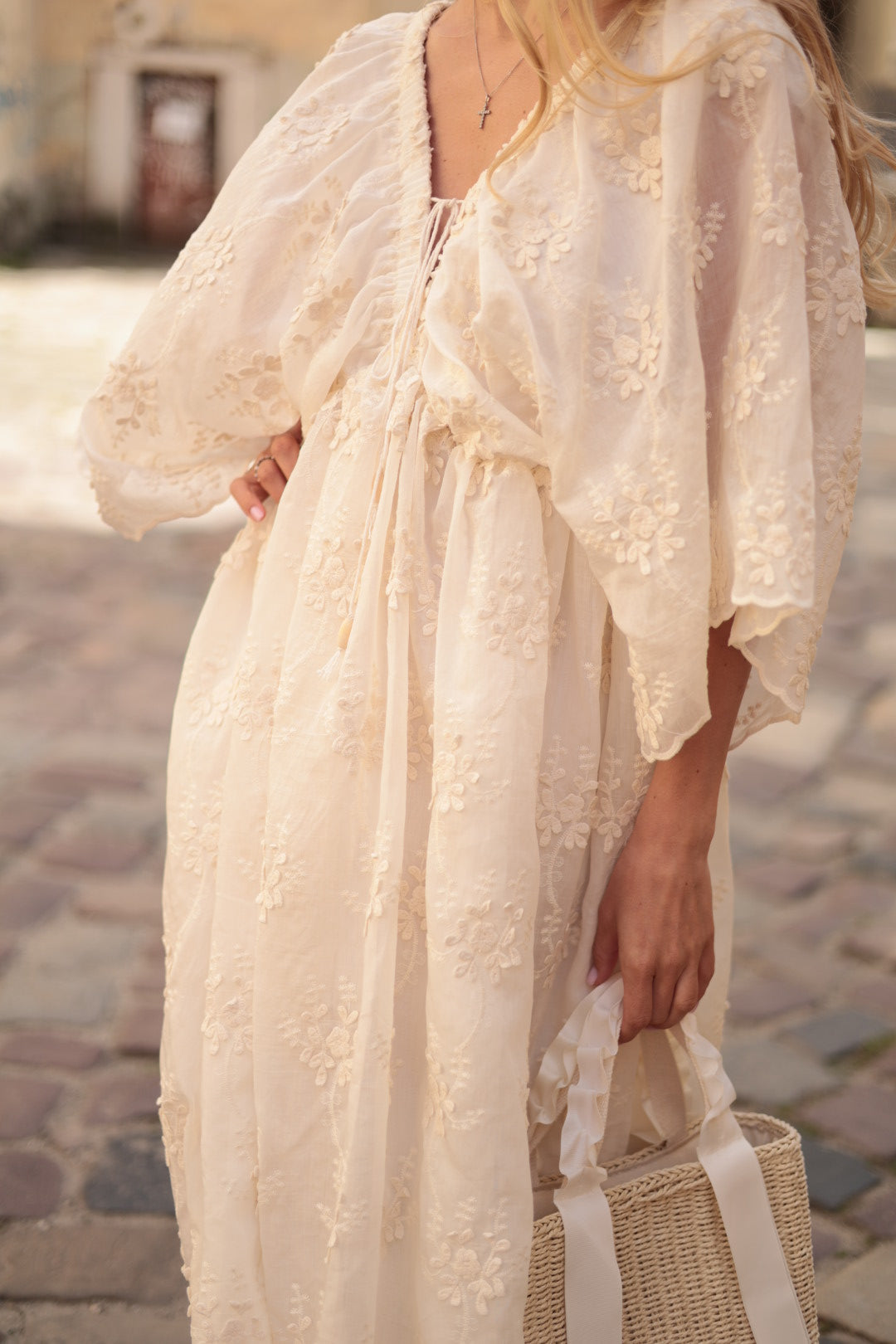 Dress with embroidery