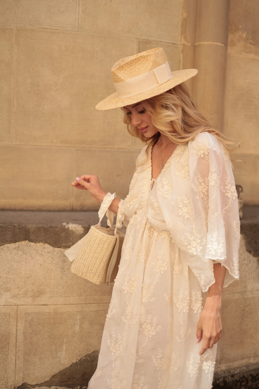 Dress with embroidery