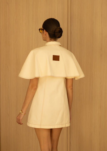 Dress with cape
