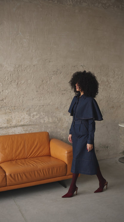 Denim bermuda shorts