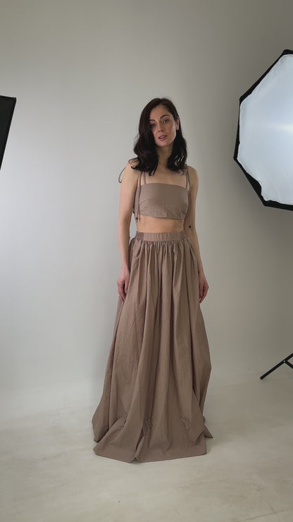 Top and skirt set
